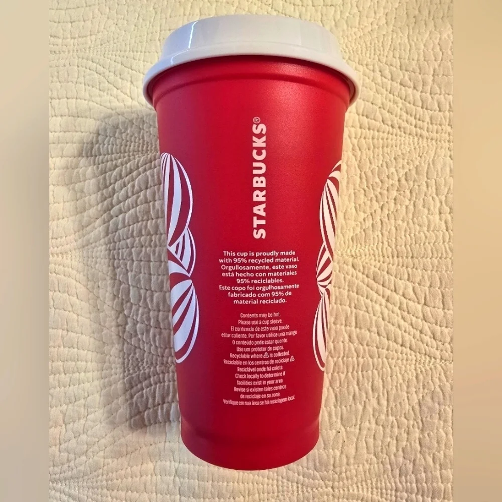 NWOT 2024 Starbucks Red Cup Day Reusable Cup with Sippy Lid
